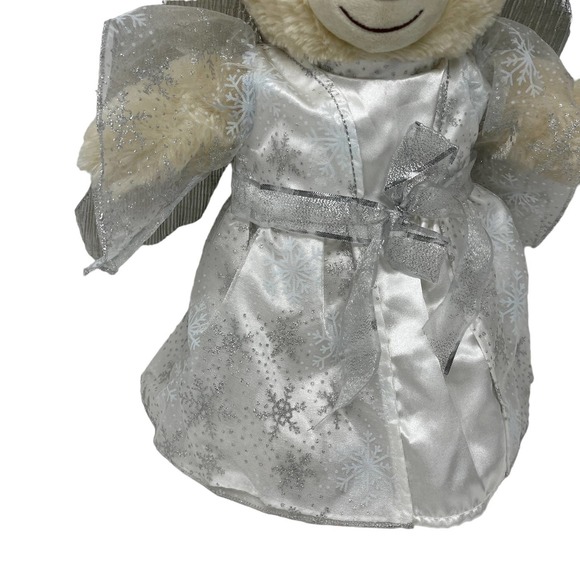 Build A Bear Workshop BABW Silver Angel Dress‎ w/ Halo and Wings Outfit ONLY - Picture 4 of 8